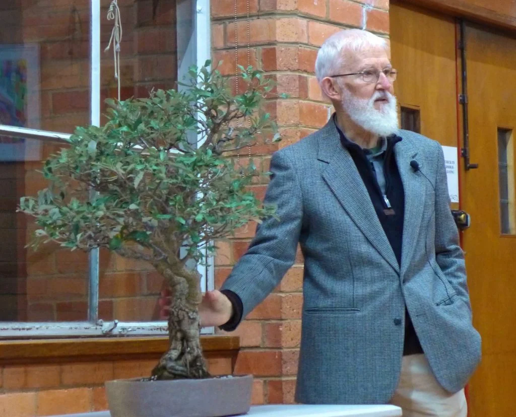 Roger reviewing a Banksia.