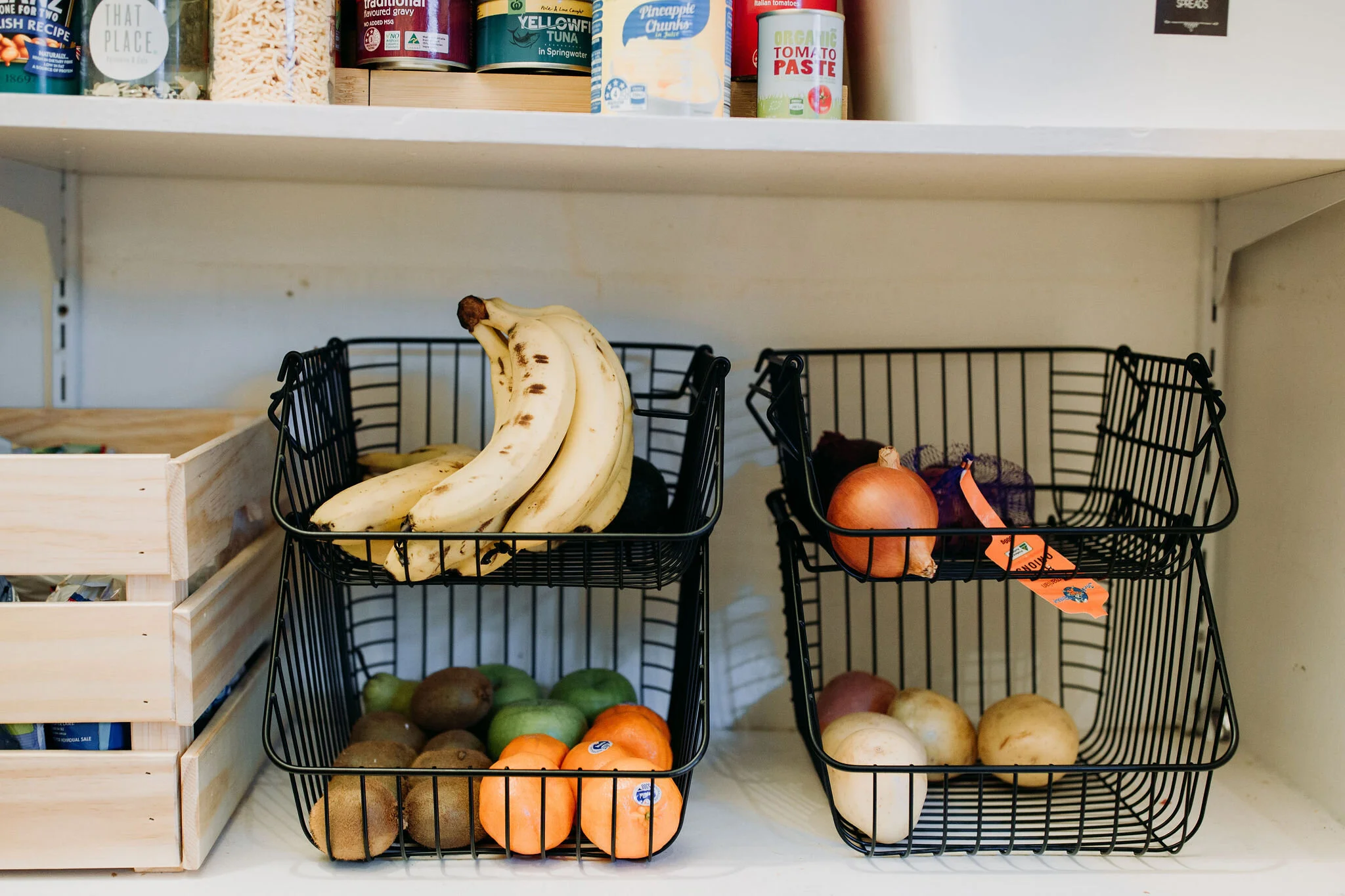 Fruit and veg storage idea
