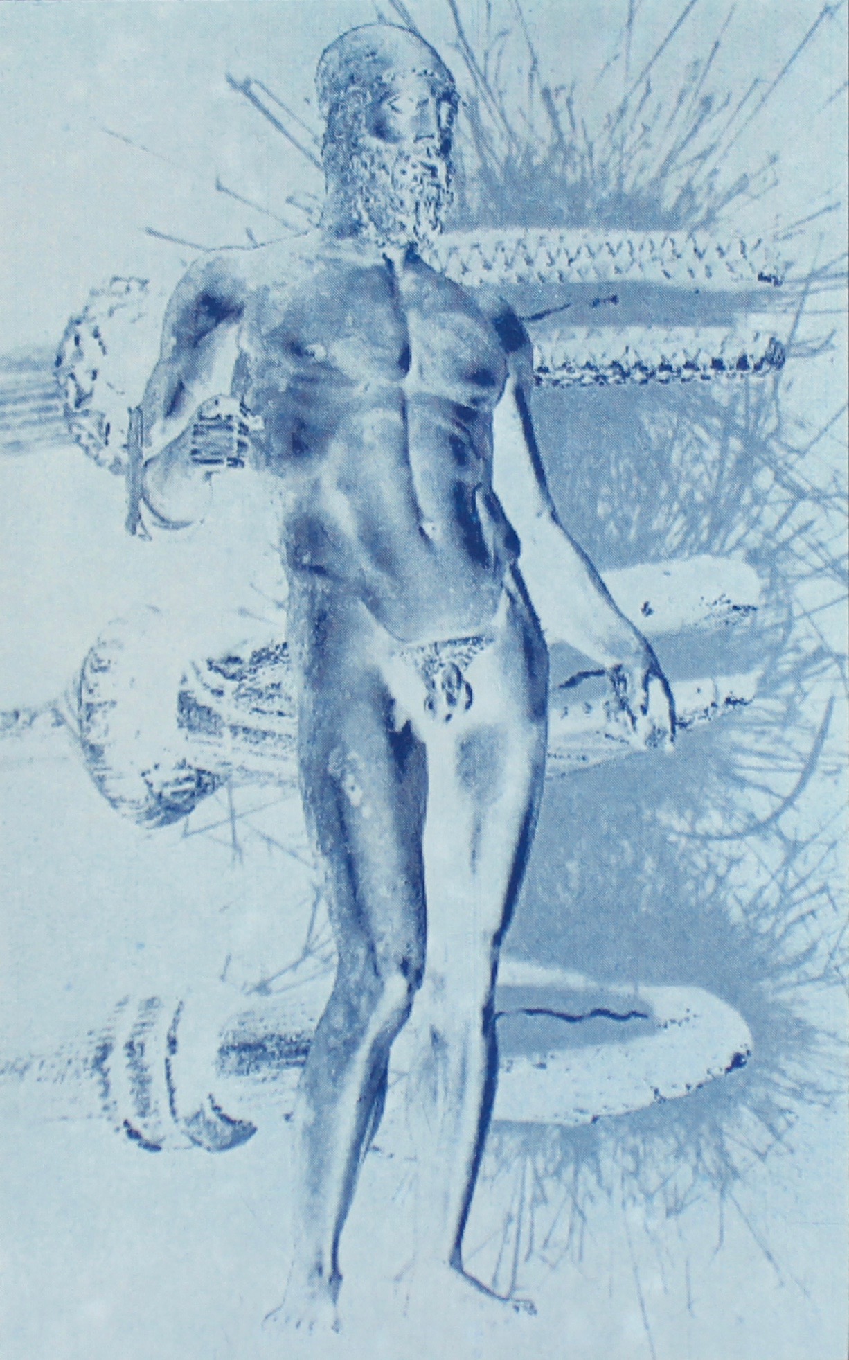 Cyanotype of Riace Warrior