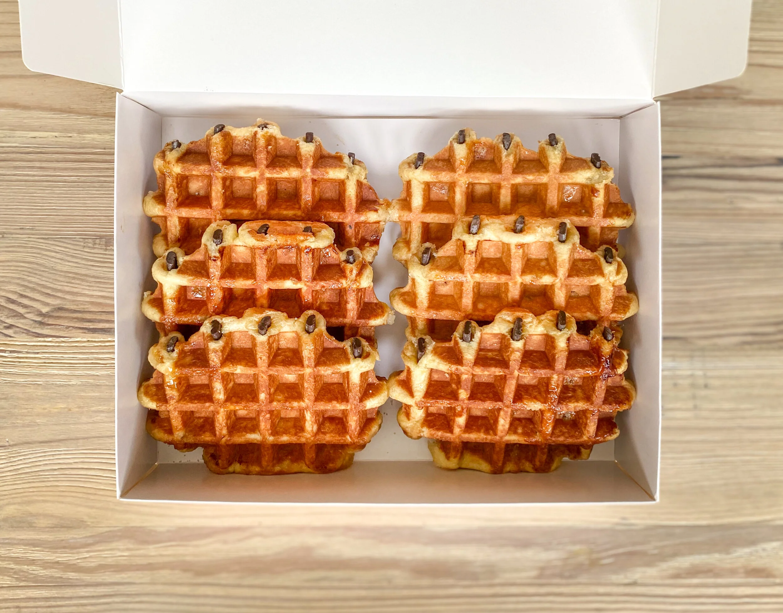 Chocolate sticks waffles box