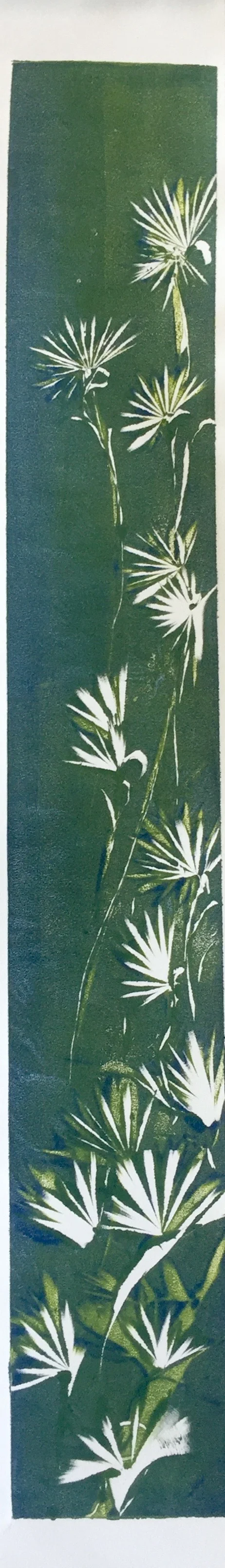 Flowers and weeds series blue on yellow 2018.jpeg