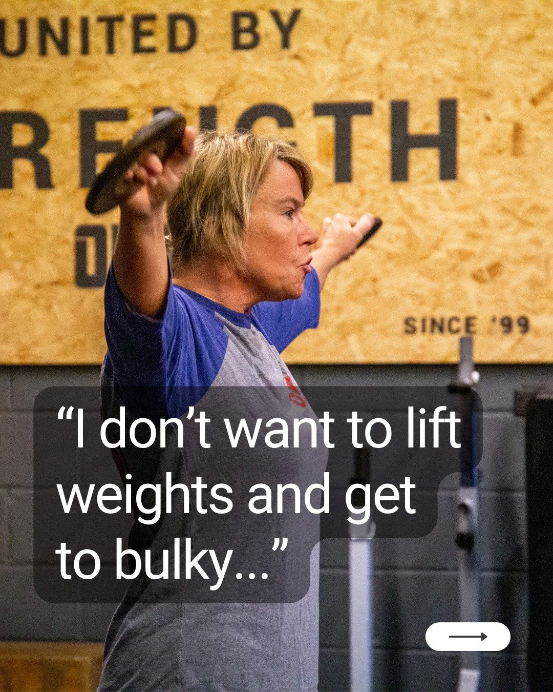 It takes years of consistent, very specific training and nutrition to build noticeable muscle mass.
Most women in the gym are nowhere near the training volume, protein intake, or recovery structure needed to &ldquo;accidentally&rdquo; get bulky.

Wha