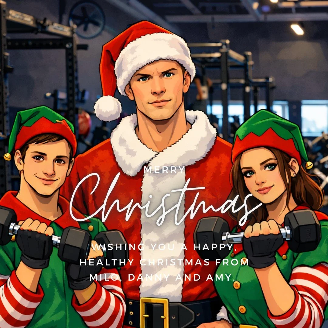 Wishing you all a very Merry Christmas from Milo, Danny and Amy. 🎄

Thank you for all your continued support ❤️

#fitness #gym #personaltraining #strengthtraining #weightloss #fatloss #powerlifting #bristol #bristolgym #bristolpersonaltrainer #brist