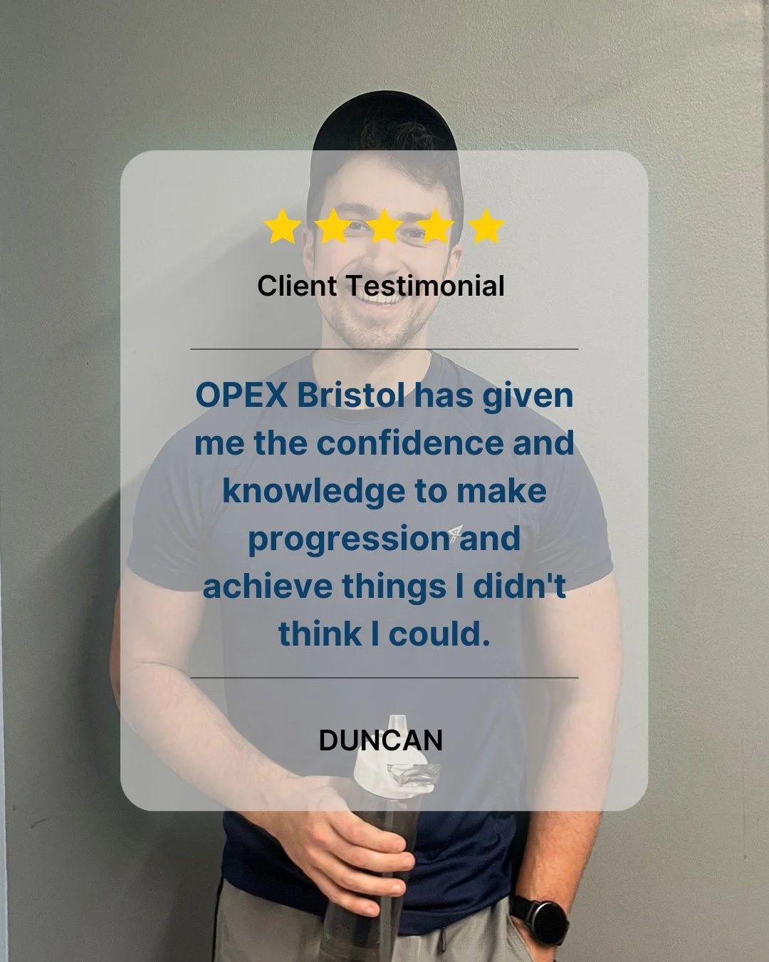 📣 CLIENT TESTIMONIAL - Duncan Edgley 

🌟 Full Google Review 👇 

"Joining Opex has been one of the best decisions I've made recently. It's given me the confidence and knowledge to make progression and achieve things I didn't think I could, as 