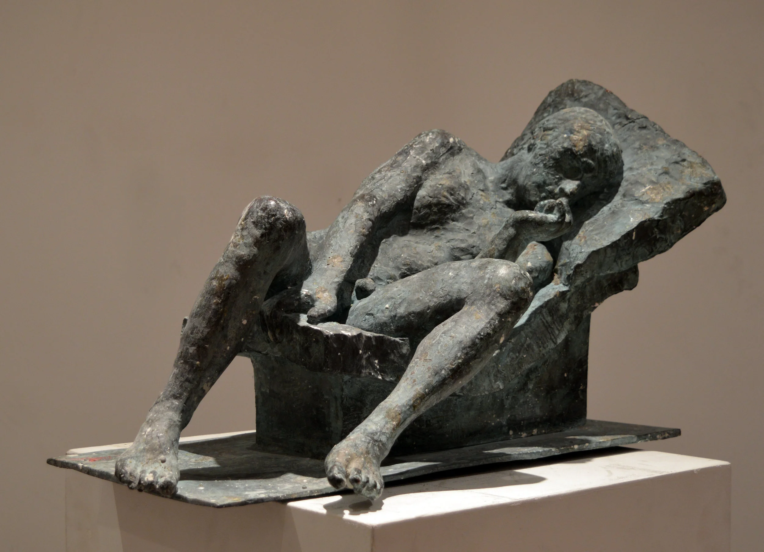 16. Boy Seated Sleeping