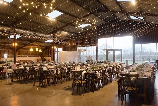 inside of grange wedding Barn in Cheshire