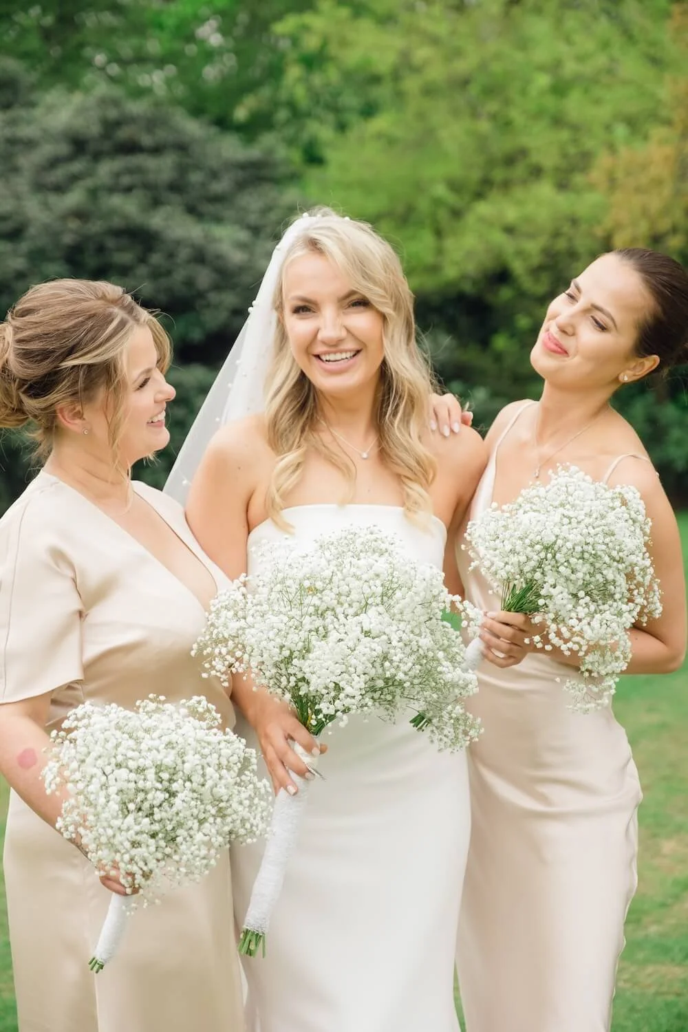 bride and bridesmaids