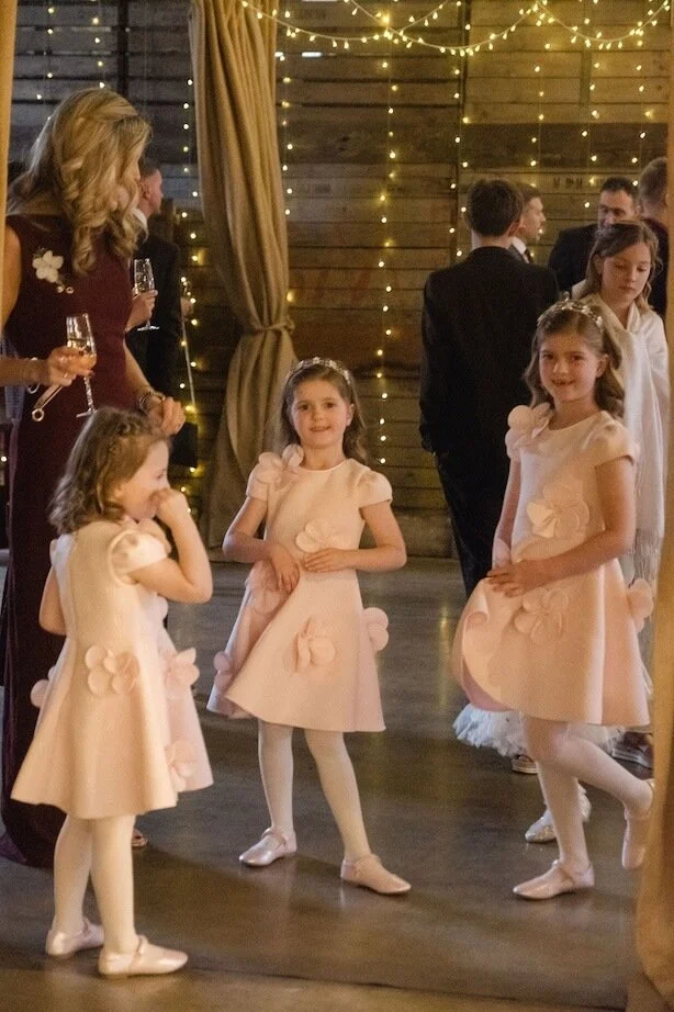 flower girls at wedding