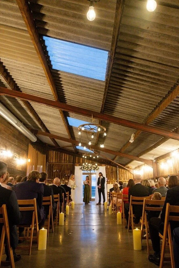 winter wedding ceremony