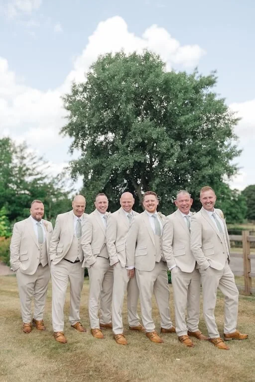 group photo of groomsmen