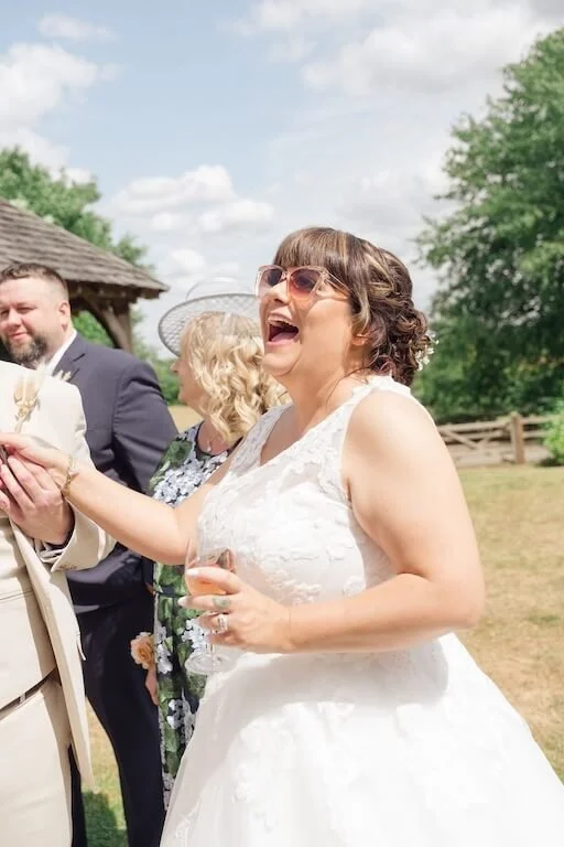 natural wedding photo