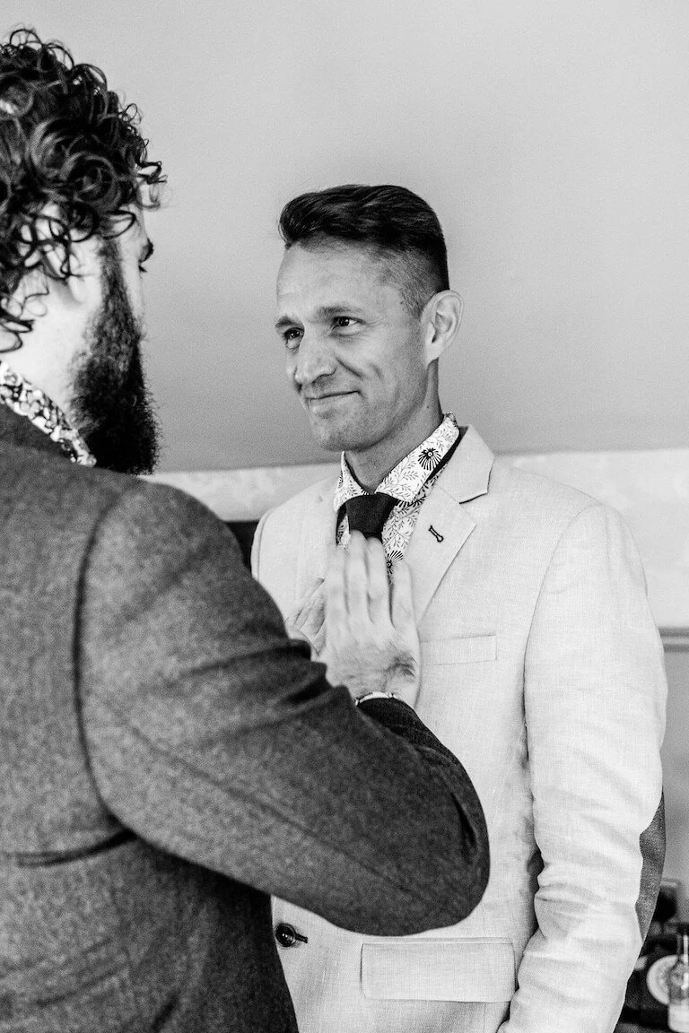best man black and white