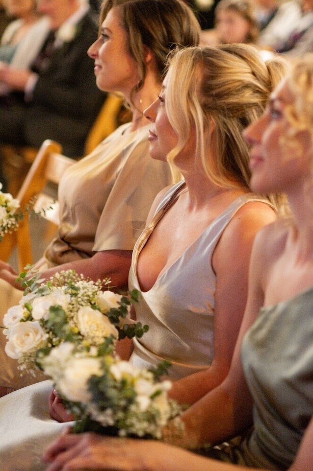 bridesmaid at ceremony