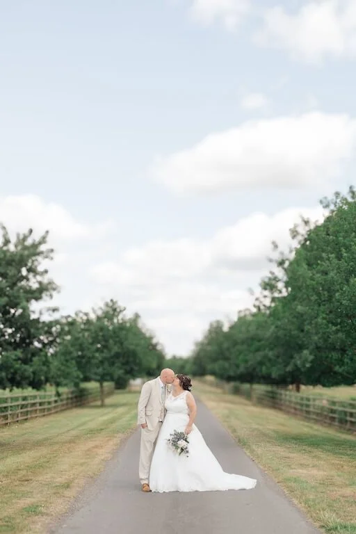 mythe barn wedding couple