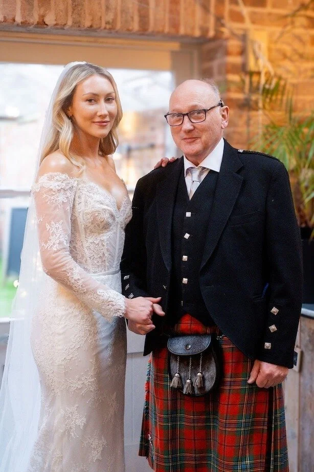 bride with dad