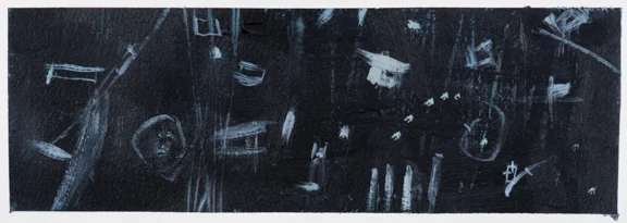 Acrylic on Paper #7; 12x6" 2016