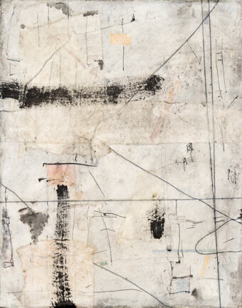  Kiksui; Acrylic, Pastel and Rice Paper on Wood Panel 10x8” 2019 