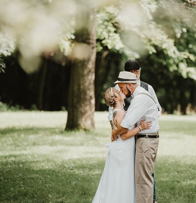 2020 dates are filling up fast! Here's a shot from earlier this year. Thanks Seth and Jennica! We had a blast at this wedding. #iowaweddings #outdoorwedding #weddingphotography #youmaynowkissthebride