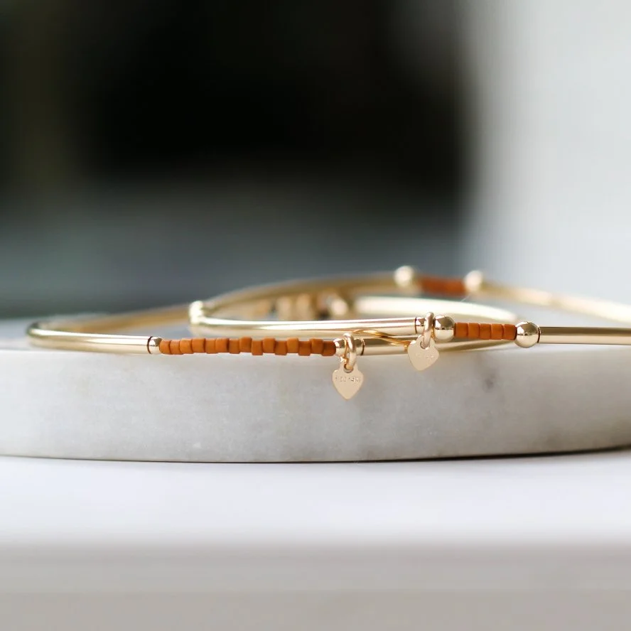 gf Pumpkin miyuki bracelet 2.JPG