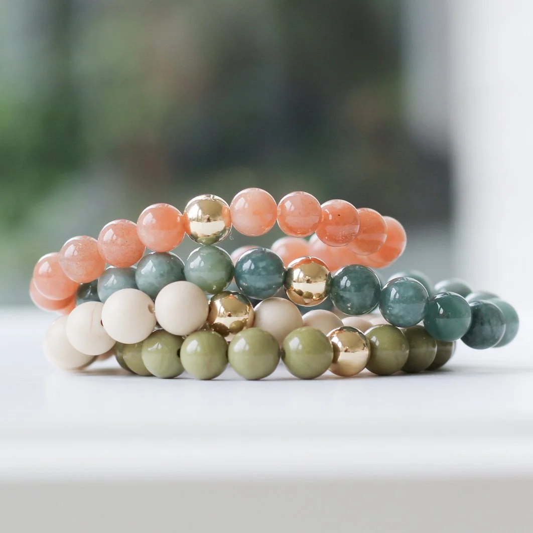 gf semi precious summer stretchy bracelets.JPG