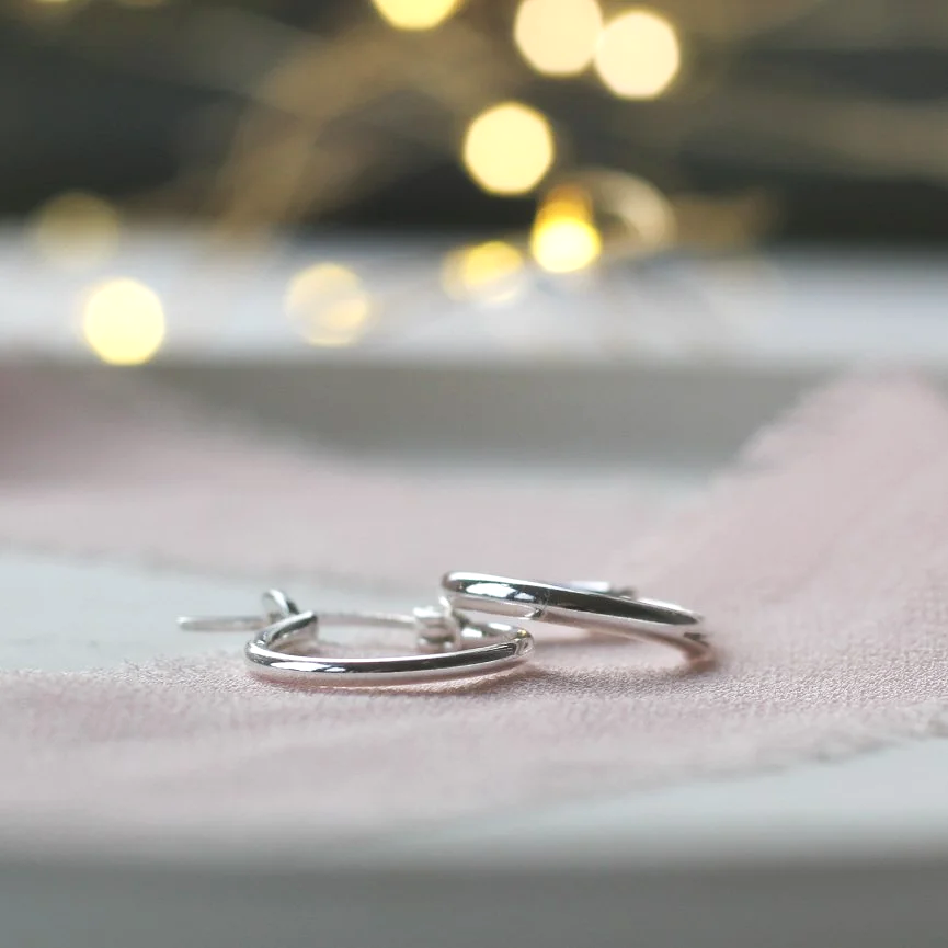 Silver hoops