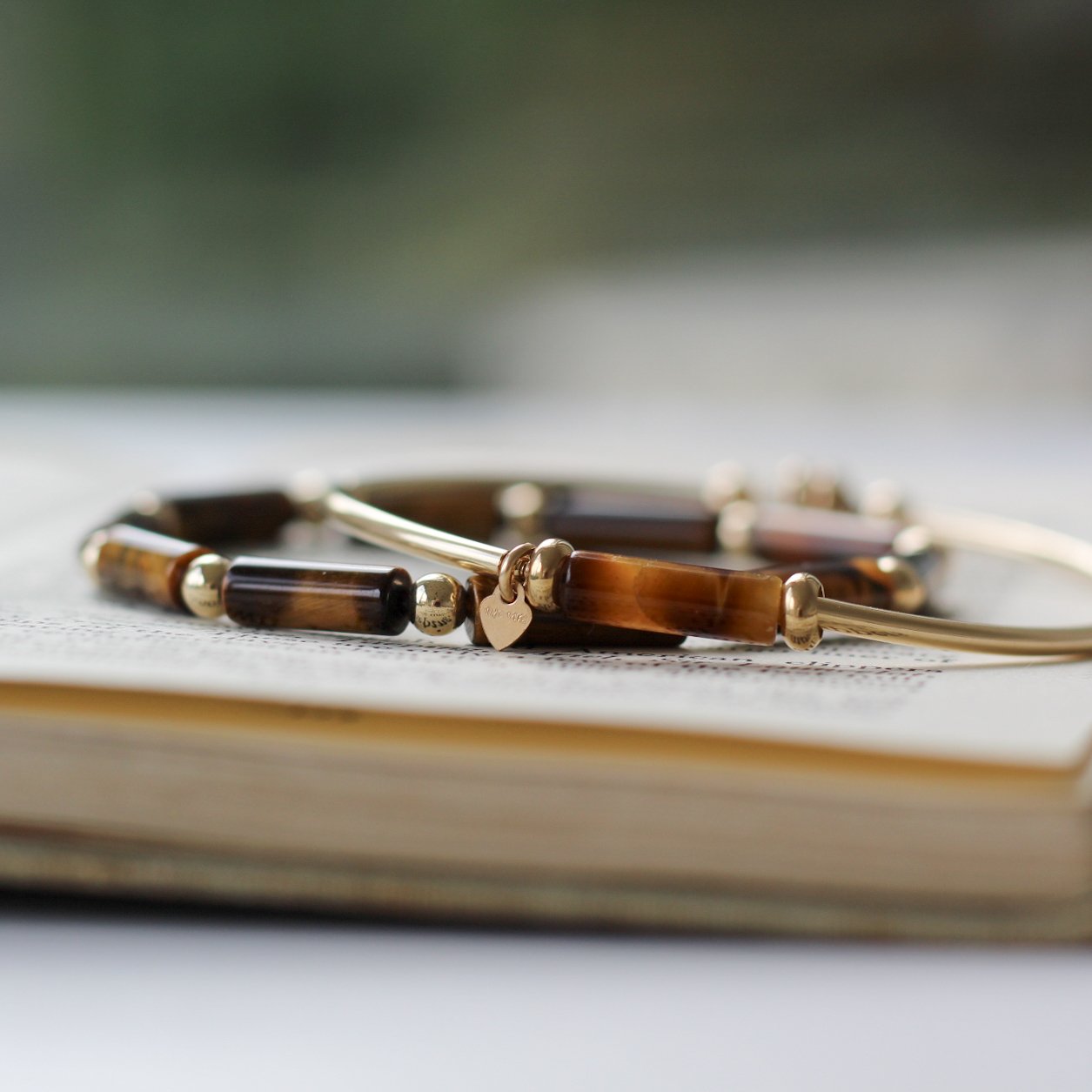 gf and tiger's eye heart bracelet.JPG