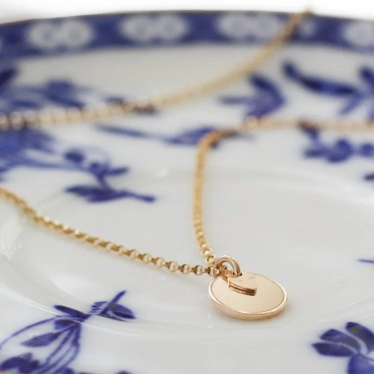 gf mini disc with heart on rolo chain.JPG