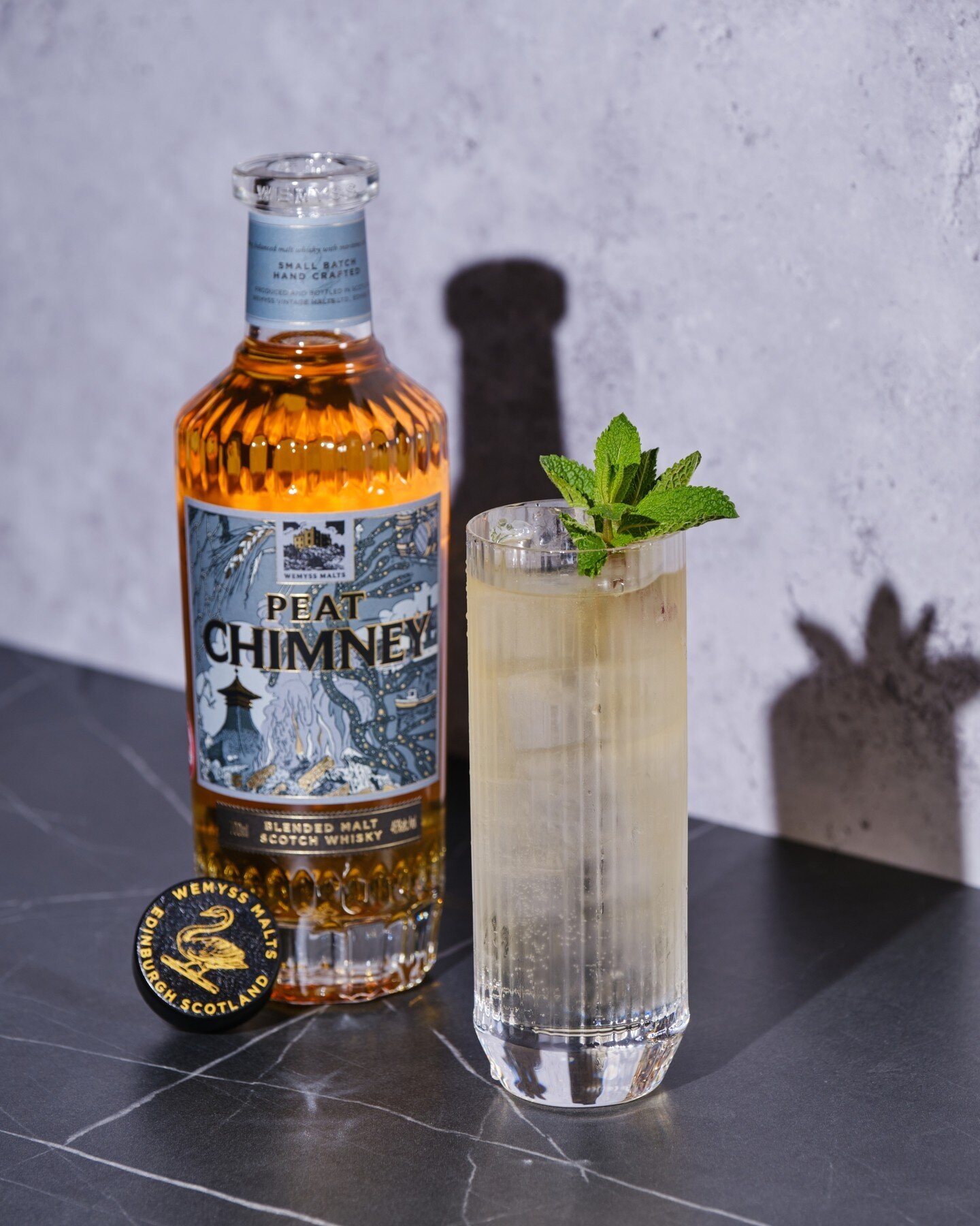 Heatwave Highballs 🥃🌿

With summer in full swing across Scotland, it's the perfect time to relax with a refreshing whisky highball.

For a classic combination that's hard to beat, try pairing Peat Chimney with soda and a sprig of fresh mint.

Enjoy