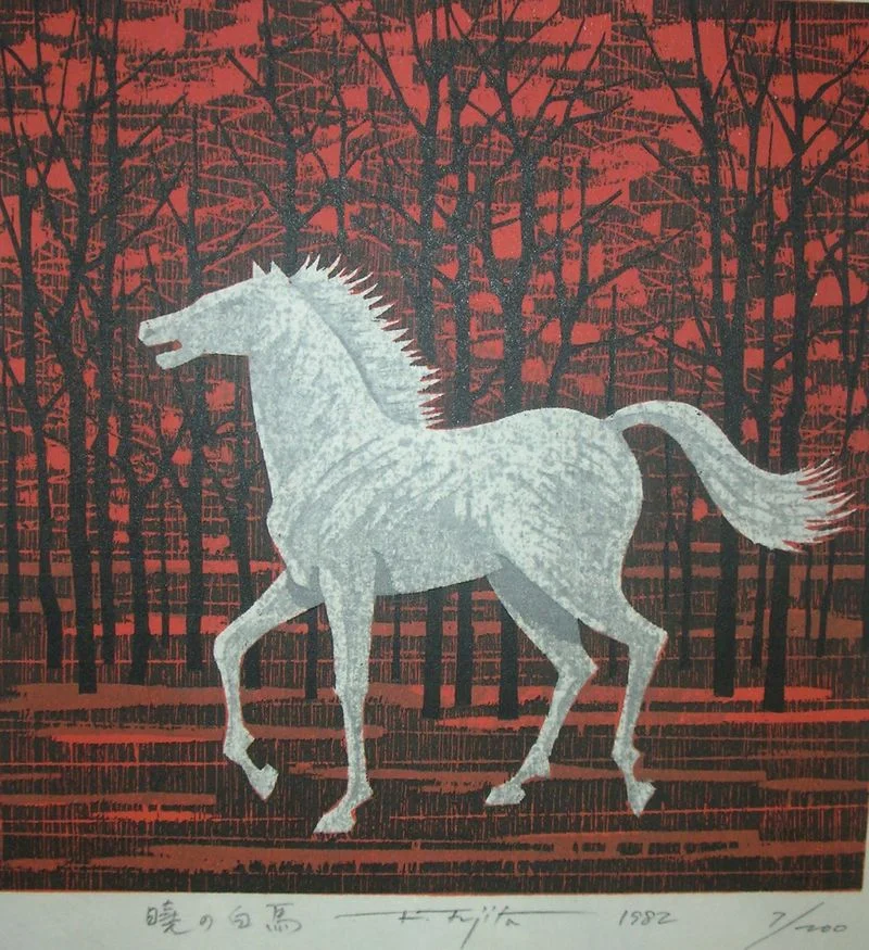 White Horse in the Dawn