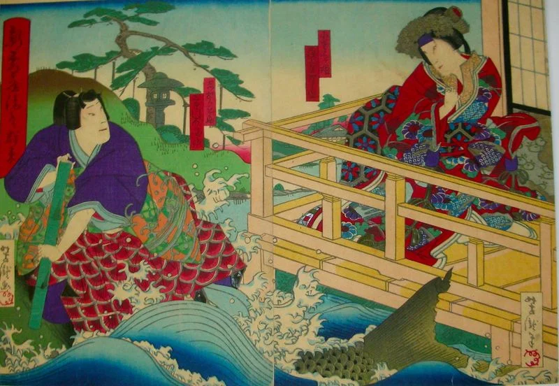 Lt: Ichikawa Udanji – Rt: Onoue Taganojo