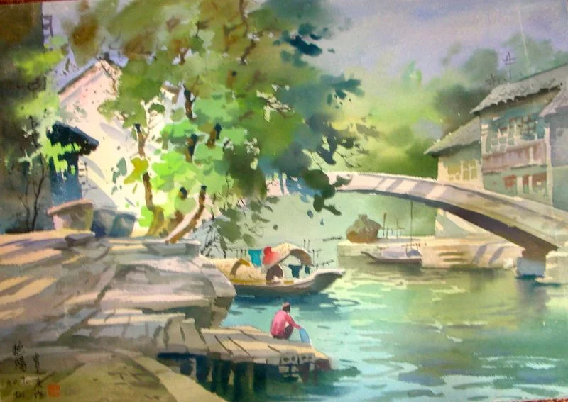 Sunny Day on the Canal