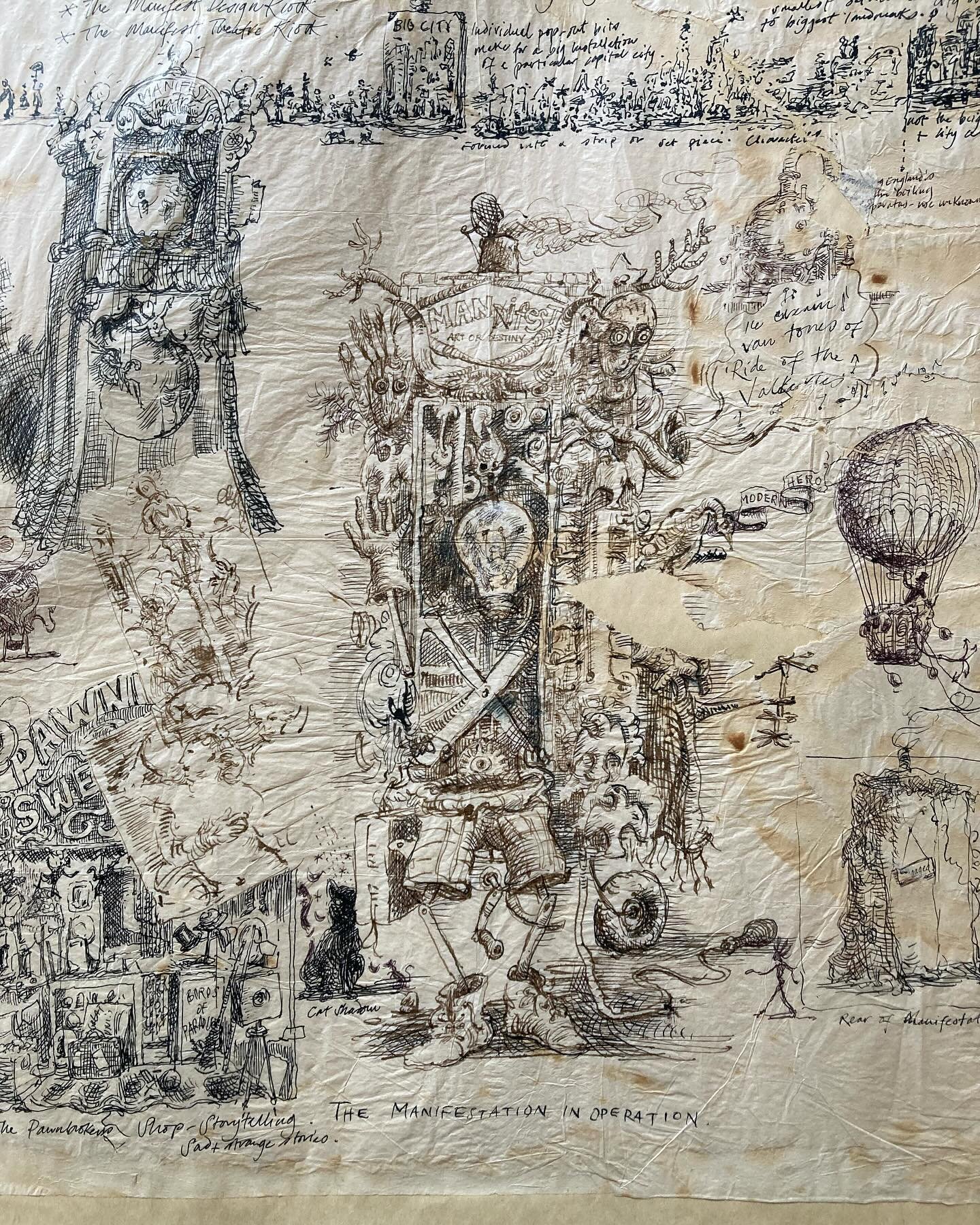 The Manifestation Engine. Ink on Greaseproof paper.