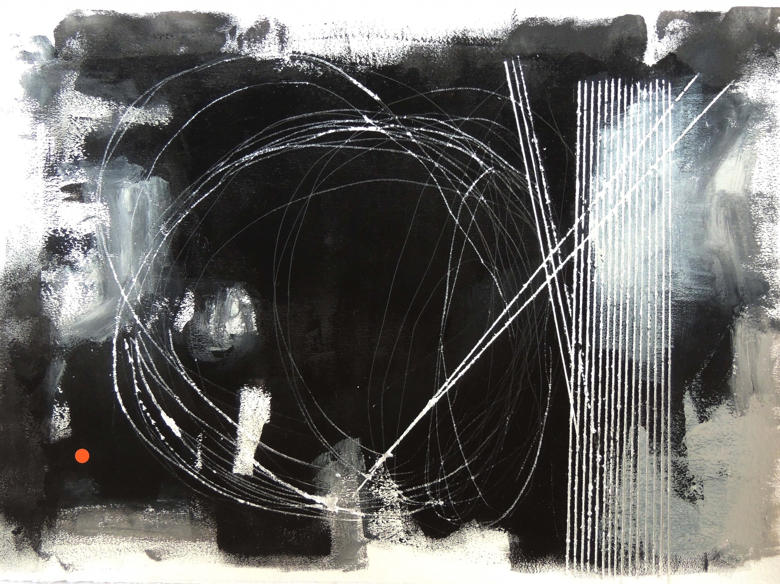 cristina lapo.   sem título , 2017 técnica mista e sulcos sobre papel canson 50 x 70 cm