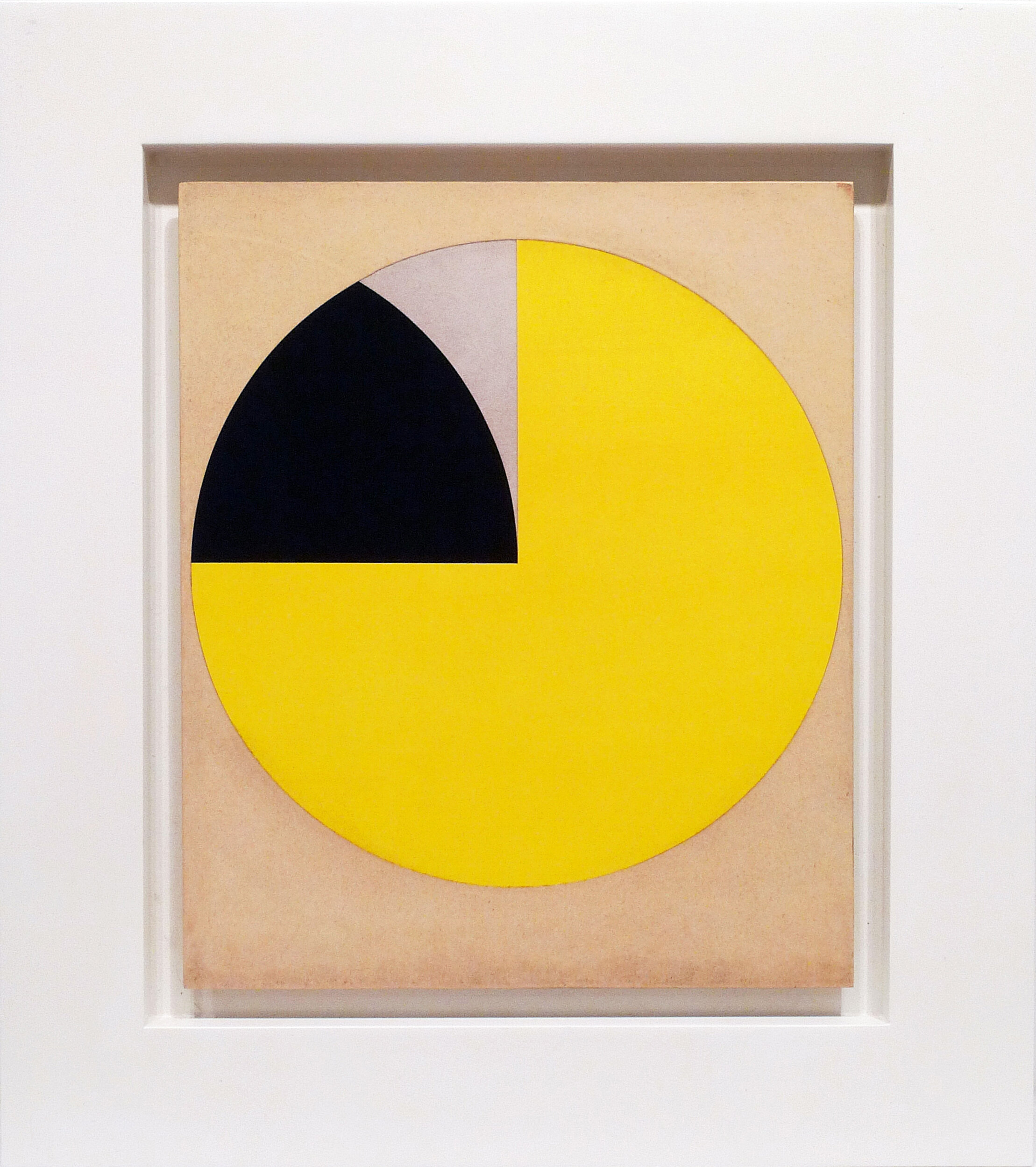 robert kelly .  circulo VII (luna) , 2018 óleo e técnica mista sobre masonite 43 x 35.56 cm