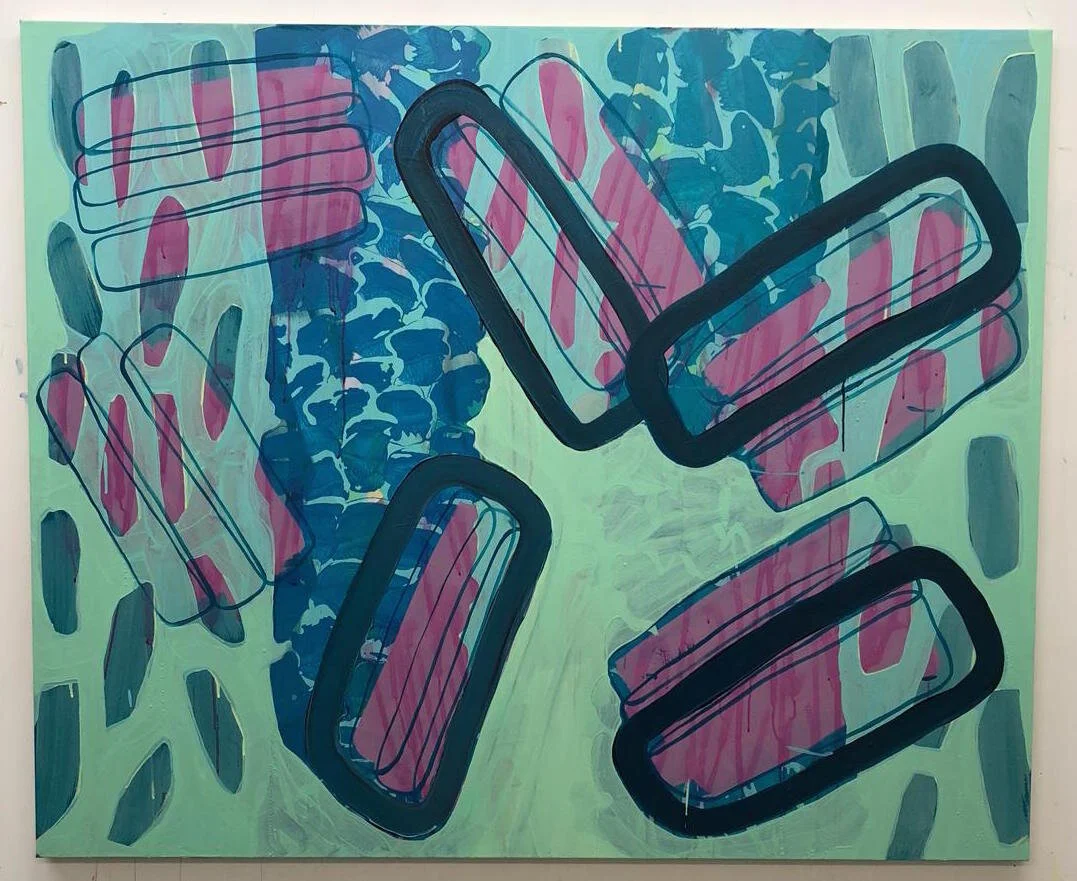 goia mujalli .  quando o outono virou primavera , 2018 acrílica sobre tela 140 x 170 cm