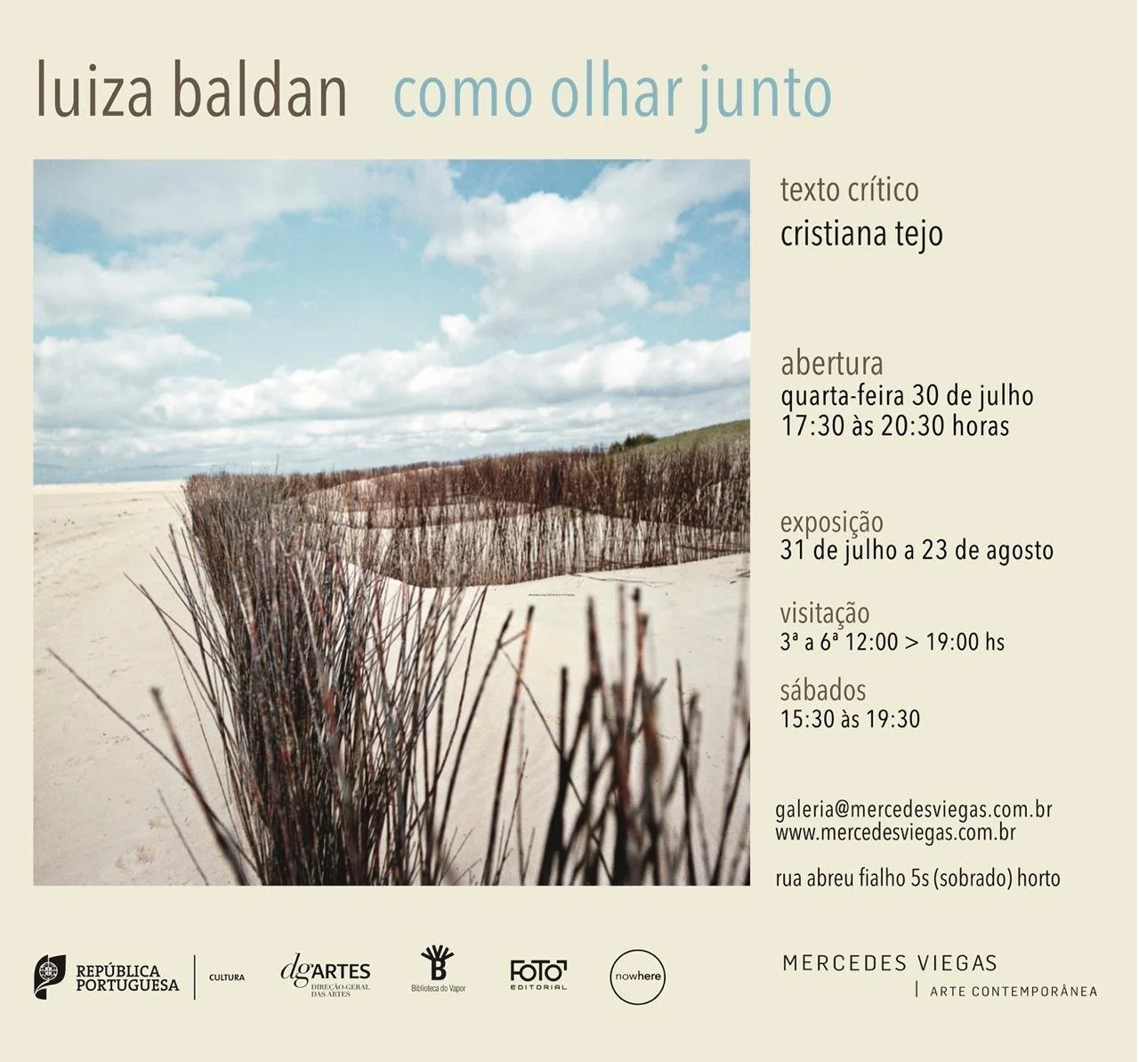 luiza baldan | COMO OLHAR JUNTO | 30.07.25 &gt; 23.08.25