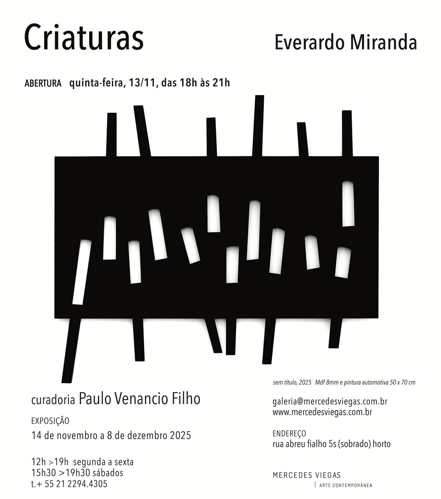 everardo miranda | CRIATURAS | 13.11.25 &gt; 08.12.25 