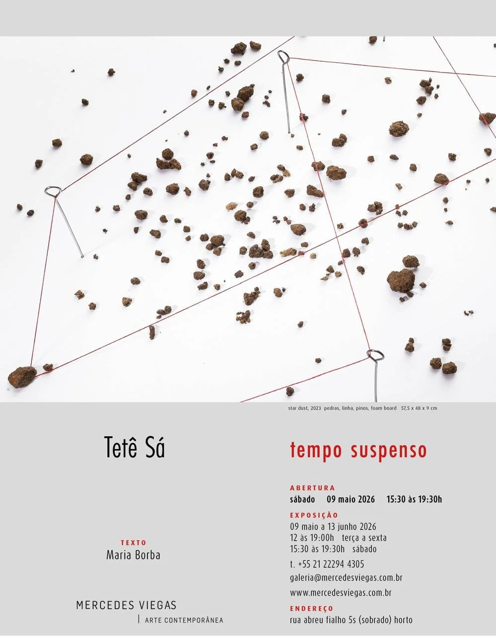 tetê sá | TEMPO SUSPENSO | 09.05 > 13.06.26