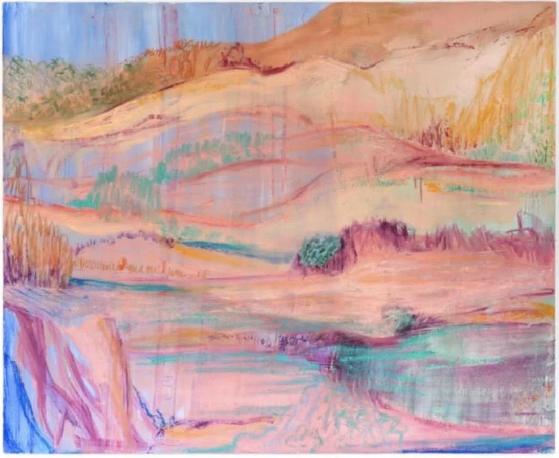  CELA LUZ  Dunas, 2025  óleo e bastão sobre tela  127 x 150 cm   