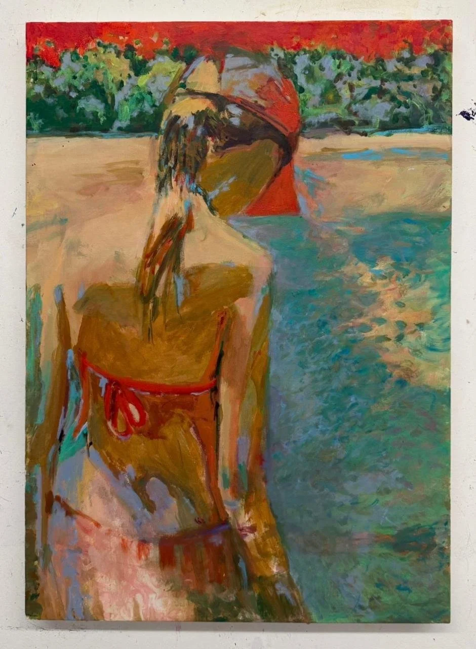  PATRICIA CHUEKE  O sal do tempo, 2026  acrílica sobre tela  70 x 50 cm   