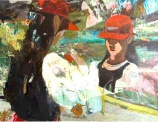  PATRICIA CHUEKE  Shhh, 2026  acrílica bastão oleoso sobre tela  150 x 200 cm   