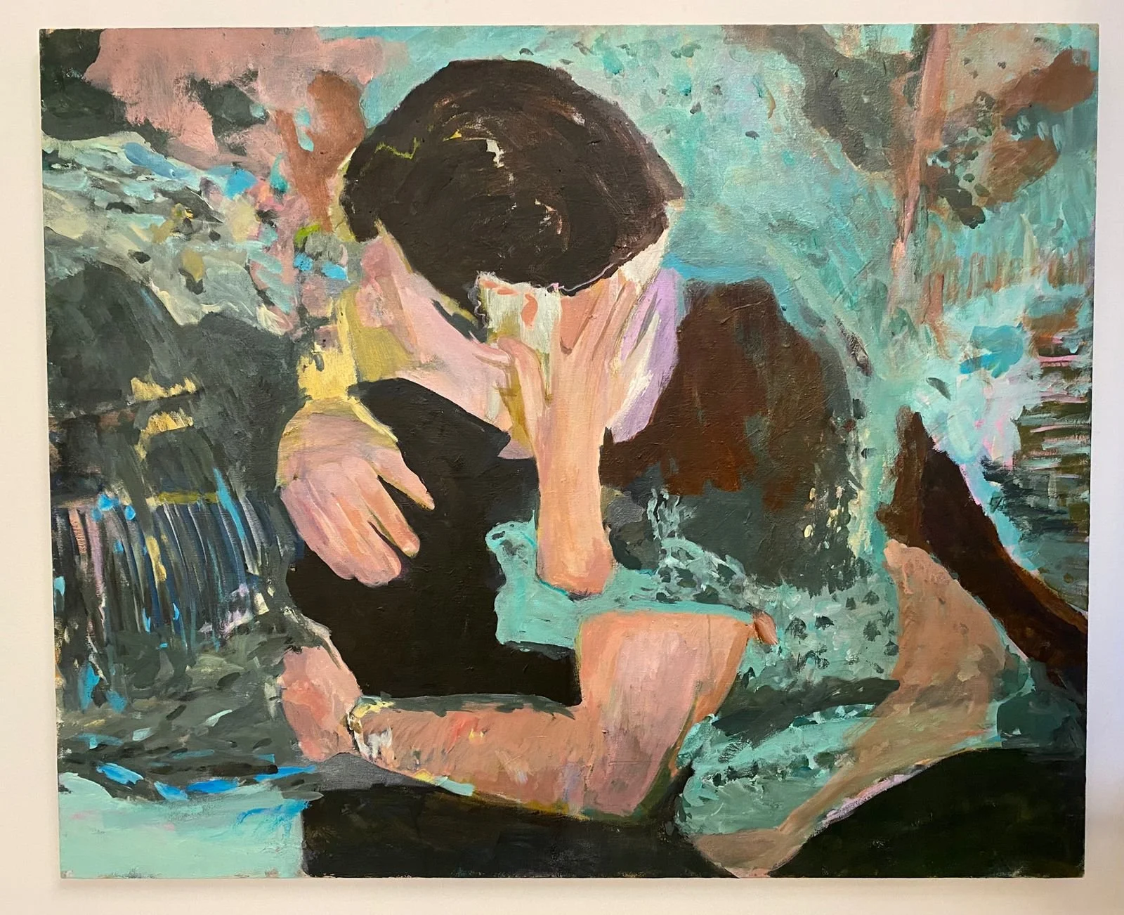  PATRICIA CHUEKE  Beijo, 2025  acrílica sobre tela  95 x 120 cm 