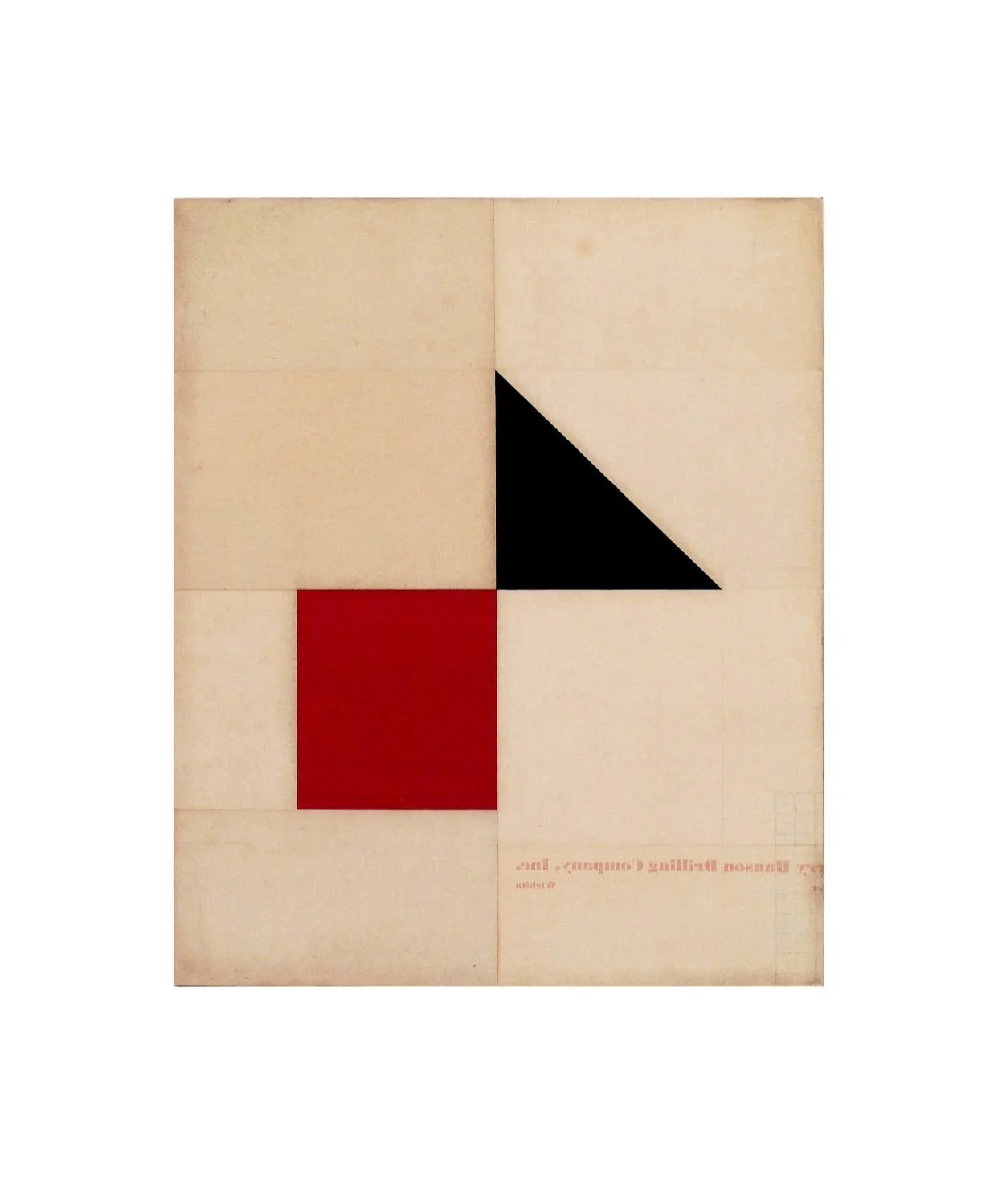  ROBERT KELLY  Euclid's First Draft II, 2015  tinta óleo e técnica mista sobre masonite  43.18 x 35.56 cm   