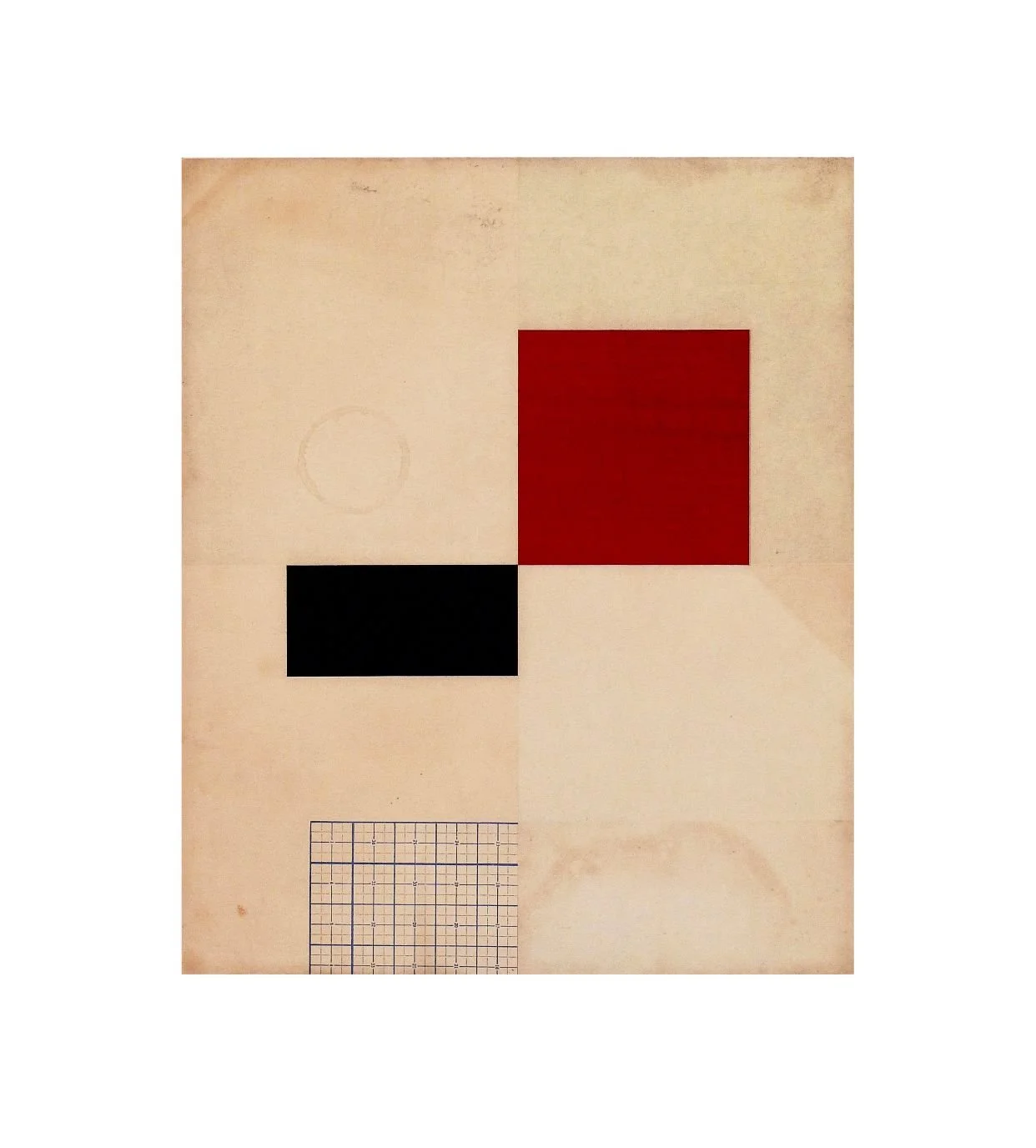  ROBERT KELLY  Euclid's First Draft III, 2015  tinta óleo e técnica mista sobre masonite  43.18 x 35.56 cm 