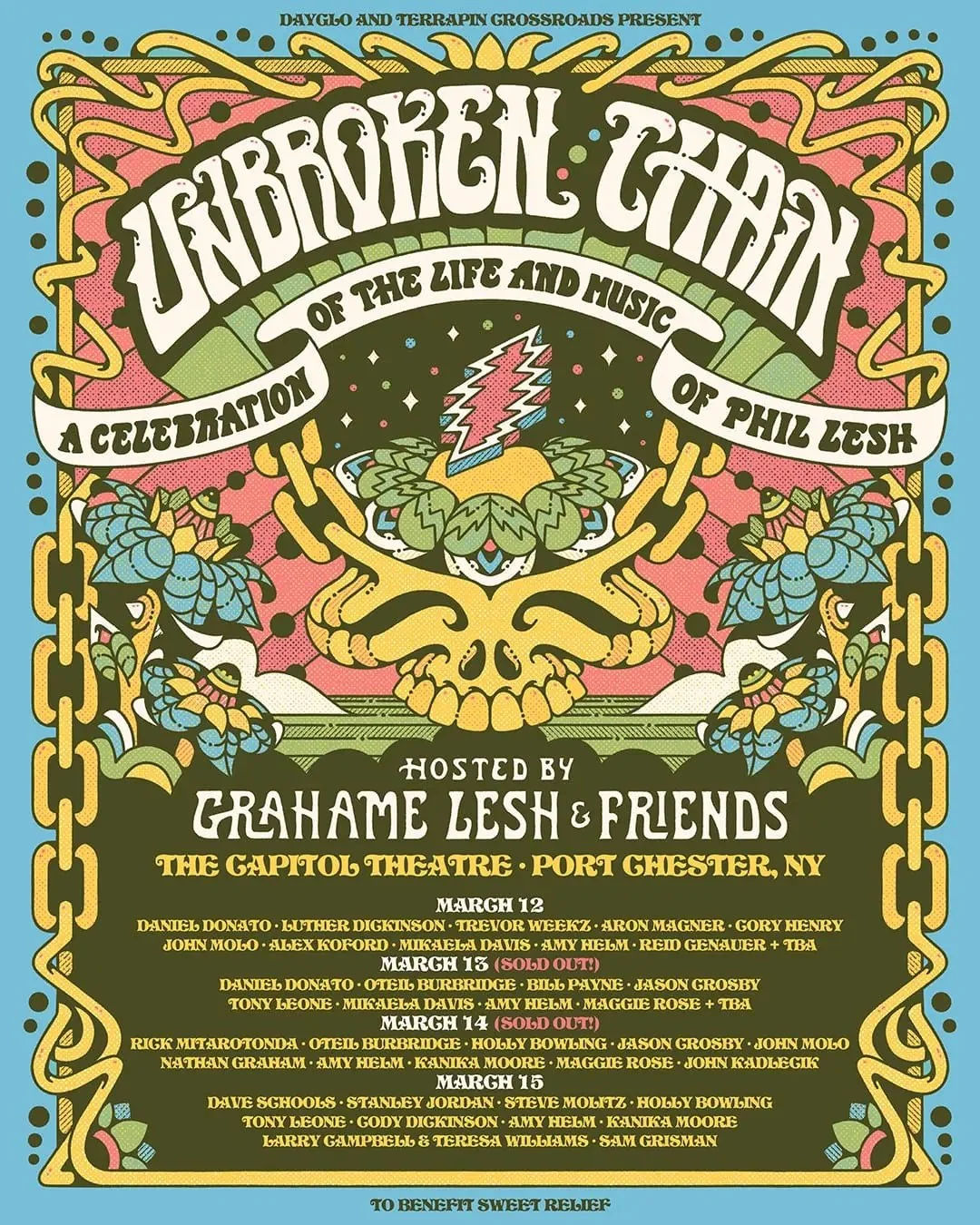 Relix: Unbroken Chain: A Celebration of the Life and Music of Phil Lesh Adds John Kadlecik, Larry Campbell and Teresa Williams, Sam Grisman and More