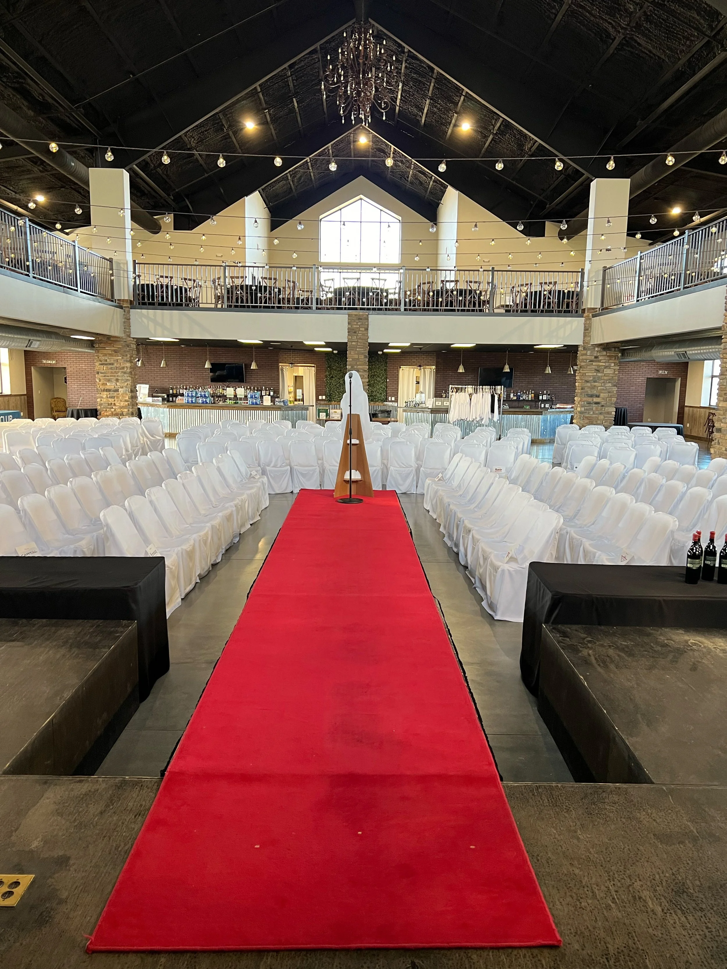 Red Carpet Runway Stage Setup For The Halo Fundraiser Jefferson City Missouri