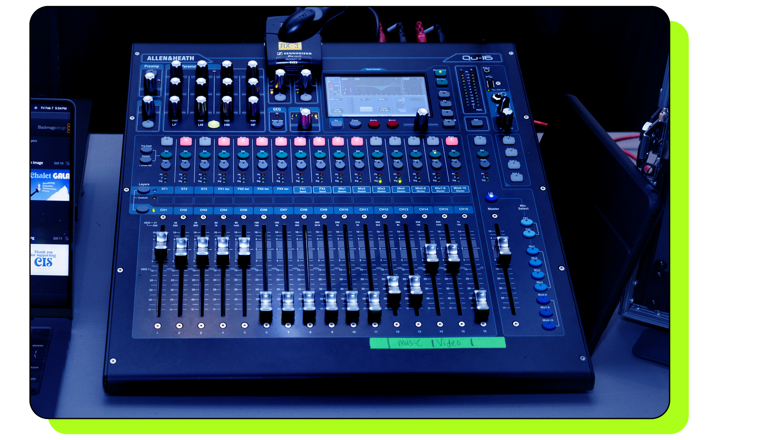 Allen & Heath audio mixer for sound