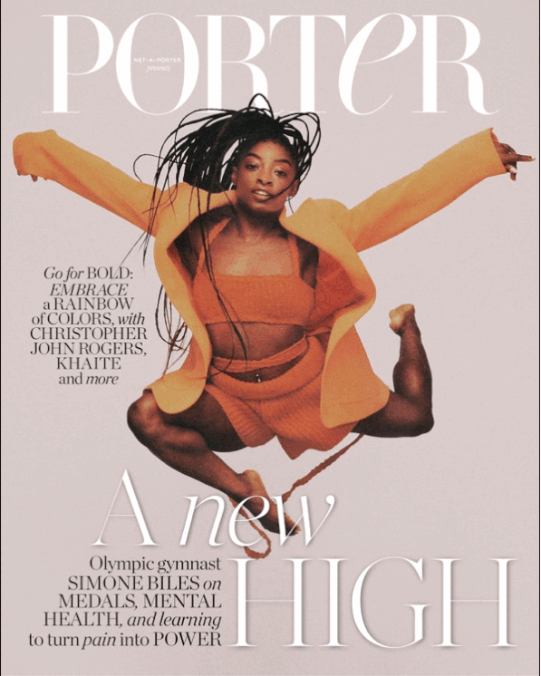 Simone Biles for Net-a-Porter
