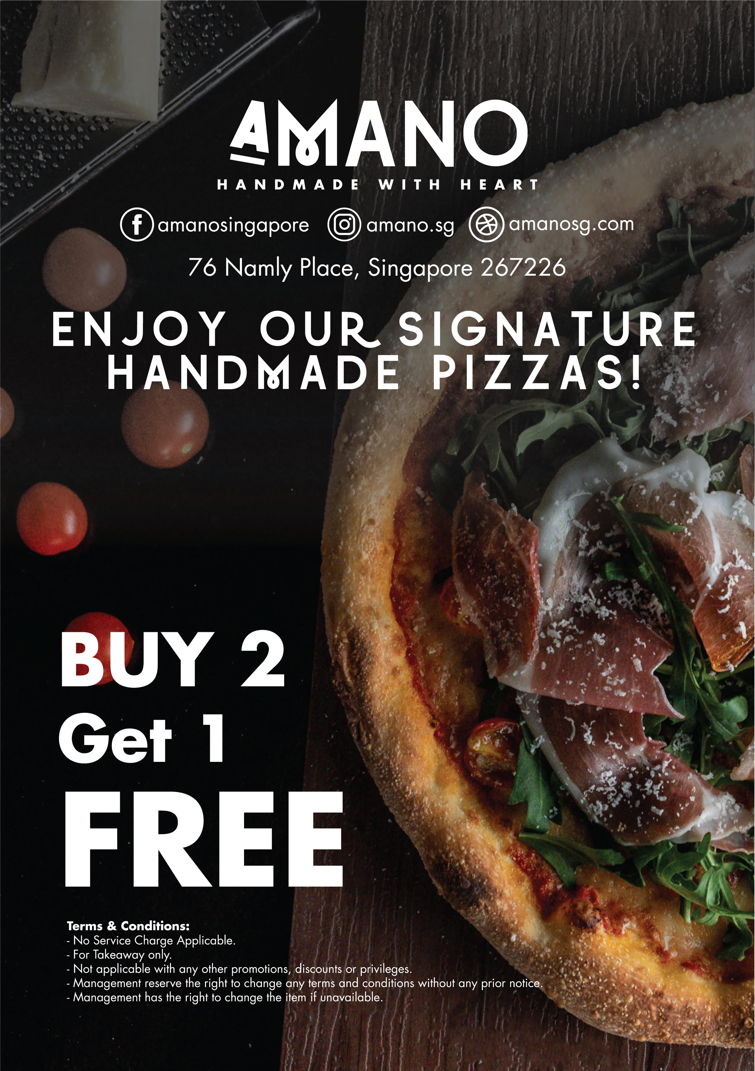 Promotions AMANO Italian Restaurant In Singapore