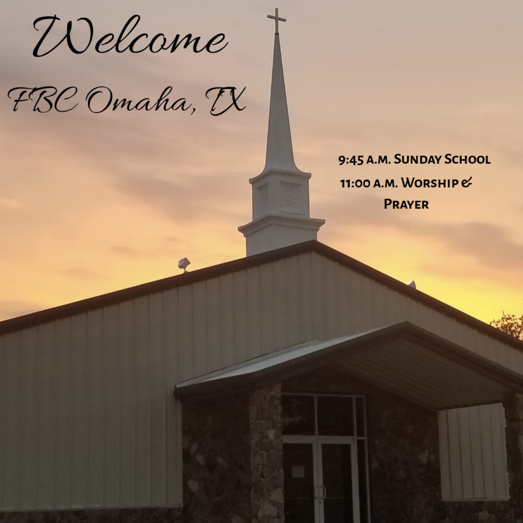 FBC OMAHA 200 Senter Avenue Omaha, Texas 75571 Phone: 903-884-2198